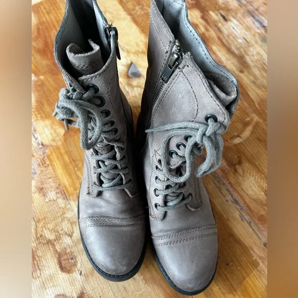 Steve Madden Troopa 2.0 Combat Boots Gray Size 9.5 - Picture 3 of 14